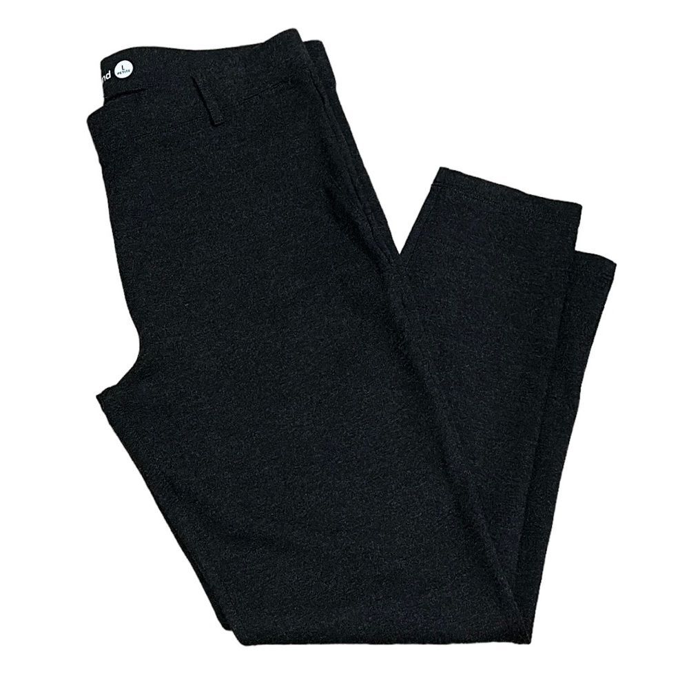 Betabrand Classic Dress Pant Skinny Leg Charcoal Yoga Pant Petite Large PL